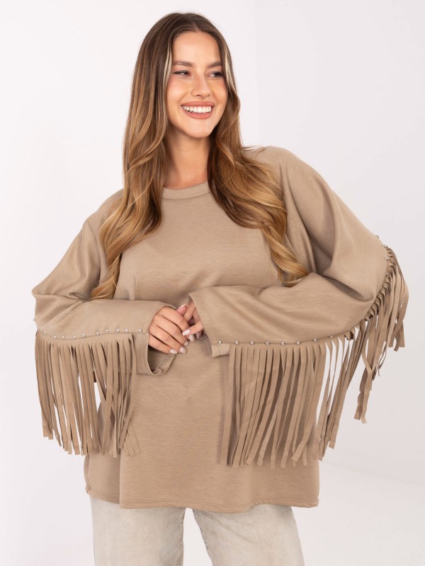 Bluzka-IT-BZ-21695.10-ciemny bezowy 2