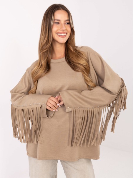 Bluzka-IT-BZ-21695.10-ciemny bezowy