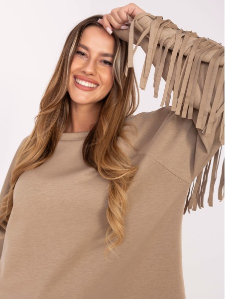 Bluzka-IT-BZ-21695.10-ciemny bezowy