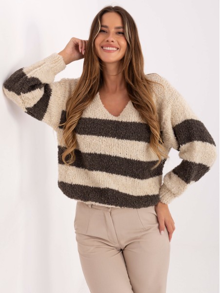 Sweter-MI-SW-WK3031.22-jasny beżowy