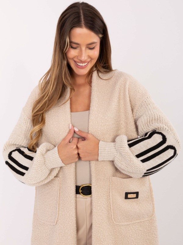 Kardiganas-IT-SW-80678.84-šviesiai smėlio spalvos 2