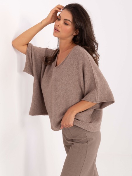 Sweter-IT-SW-2202.52-ciemny bezowy