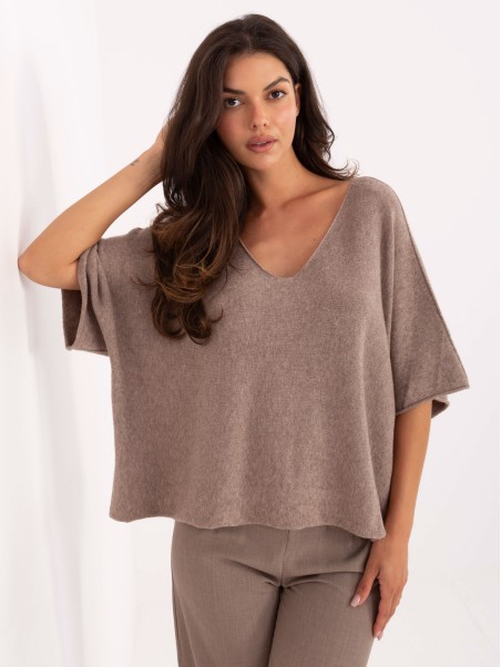 Sweter-IT-SW-2202.52-ciemny bezowy