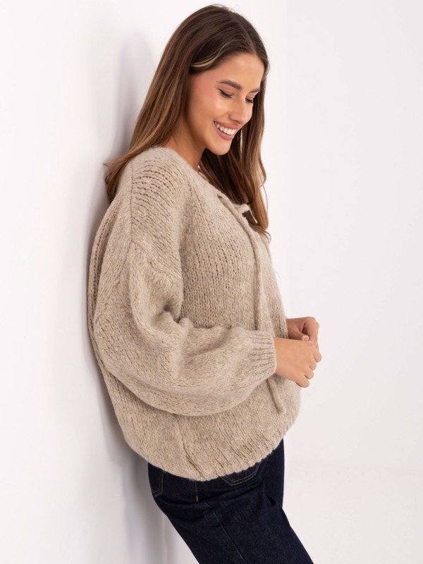 Sweter-MI-SW-0919.18-beżowy