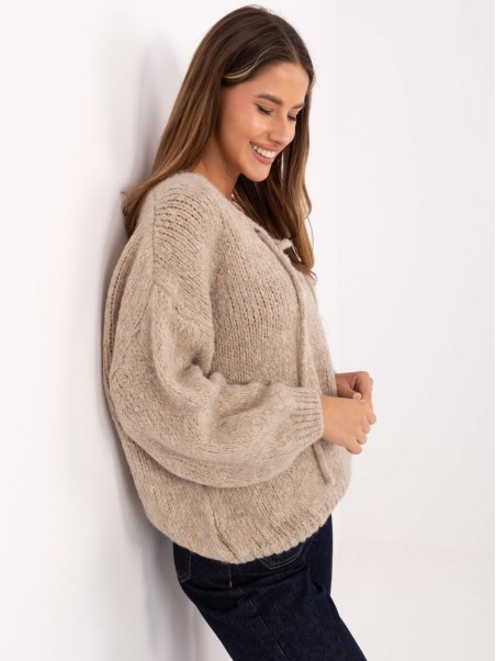 Sweter-MI-SW-0919.18-beżowy