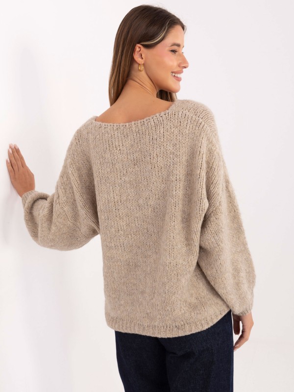 Sweter-MI-SW-0919.18-beżowy
