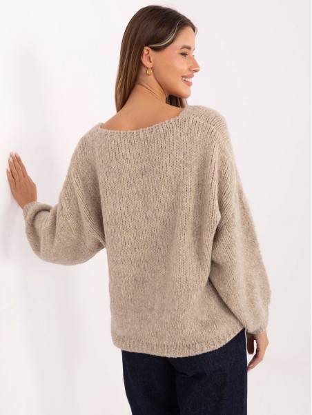 Sweter-MI-SW-0919.18-beżowy