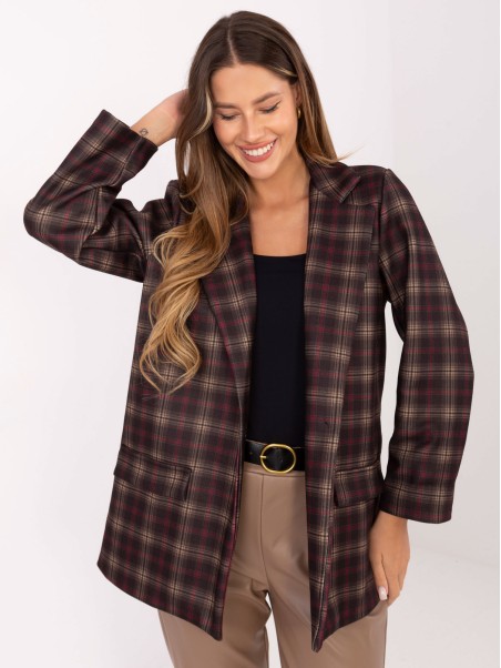 Švarkas-IT-MA-21739.16P-tamsiai ruda