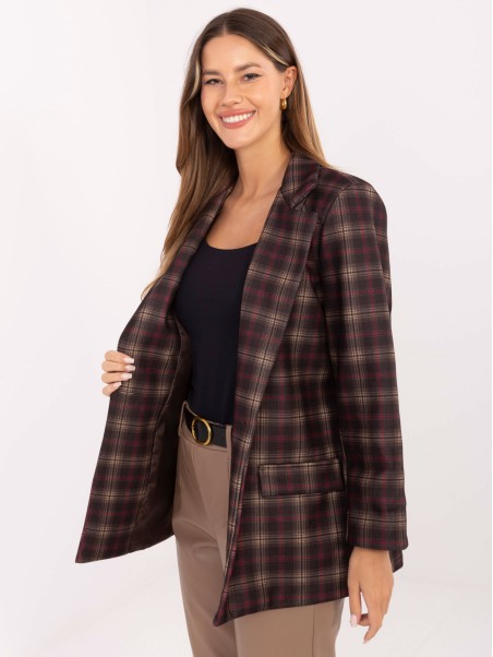 Švarkas-IT-MA-21739.16P-tamsiai ruda