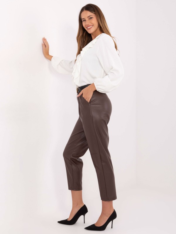 Spodnie-IT-SP-FL8576.06P-ciemny brązowy Spodnie-IT-SP-FL8576.06P-ciemny brązowy
