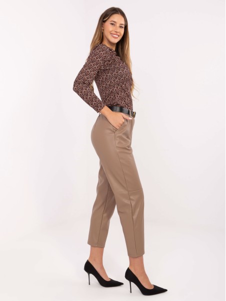 Kelnės-IT-SP-FL8576.06P-tamsiai smėlio spalvos