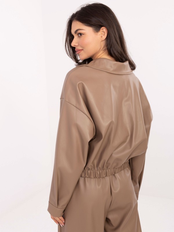 Kurtka-IT-KR-FL9707.34-ciemny bezowy Kurtka-IT-KR-FL9707.34-ciemny bezowy