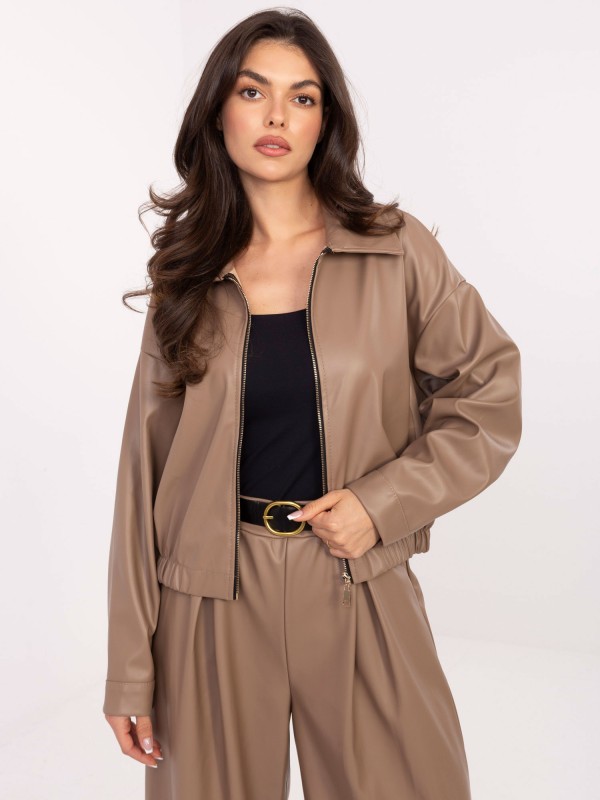 Kurtka-IT-KR-FL9707.34-ciemny bezowy Kurtka-IT-KR-FL9707.34-ciemny bezowy