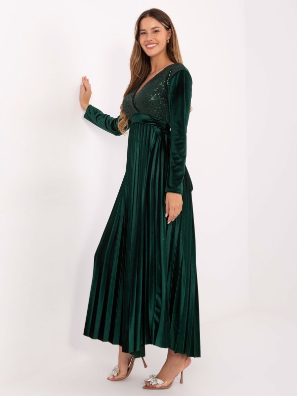 Sukienka-IT-SK-16919.04P-ciemny zielony