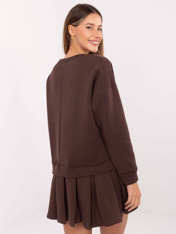 Sukienka-MI-SK-3249.98-ciemny brązowy