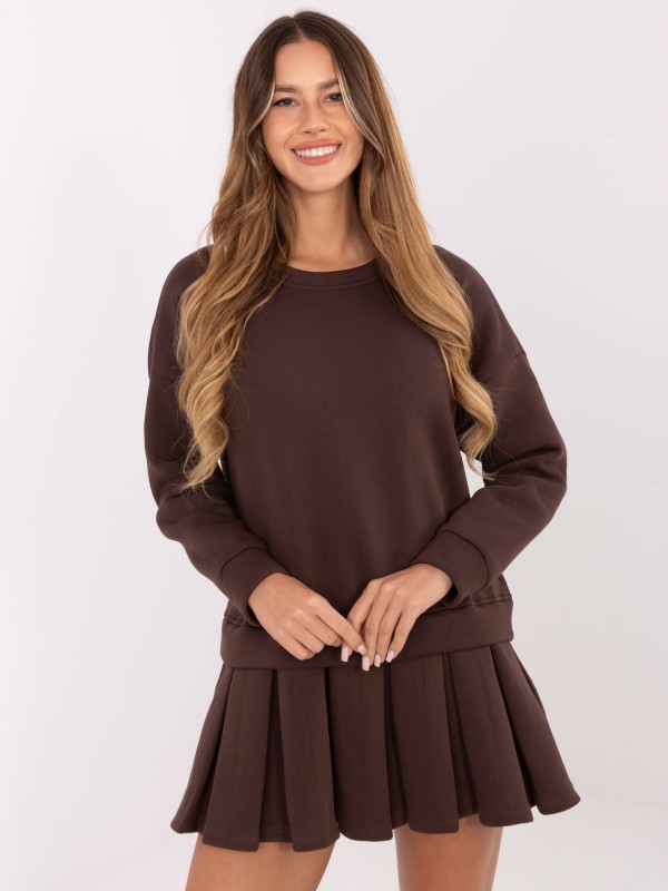 Sukienka-MI-SK-3249.98-ciemny brązowy Sukienka-MI-SK-3249.98-ciemny brązowy
