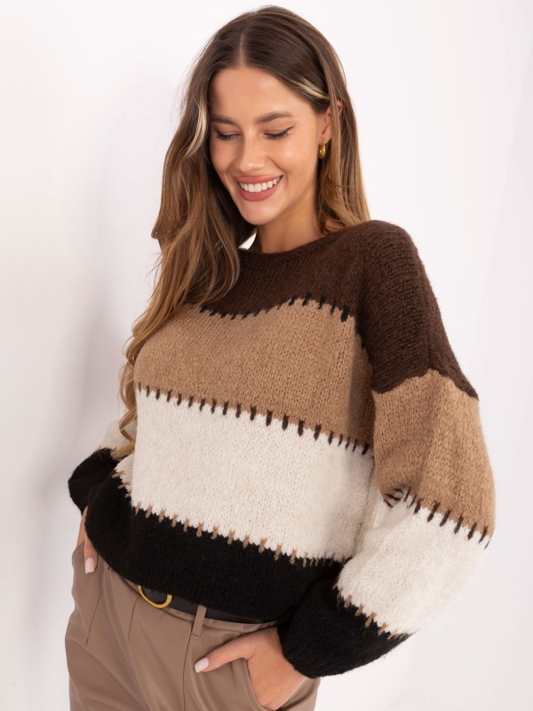 Sweter-MI-SW-2309.95-brązowy