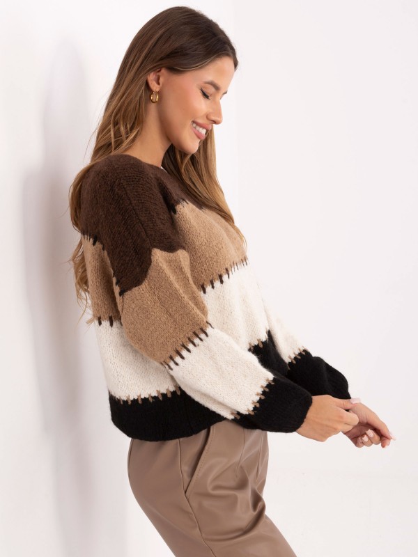 Sweter-MI-SW-2309.95-brązowy Sweter-MI-SW-2309.95-brązowy