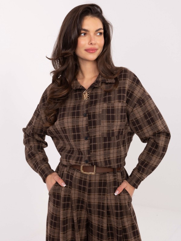 Koszula-IT-KS-GT9880.12P-brązowy Koszula-IT-KS-GT9880.12P-brązowy