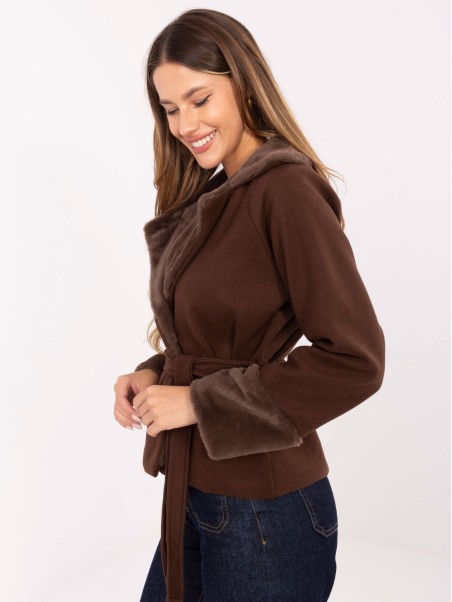 Kurtka-IT-KR-4608.05P-ciemny brązowy