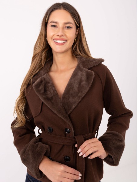 Kurtka-IT-KR-4608.05P-ciemny brązowy