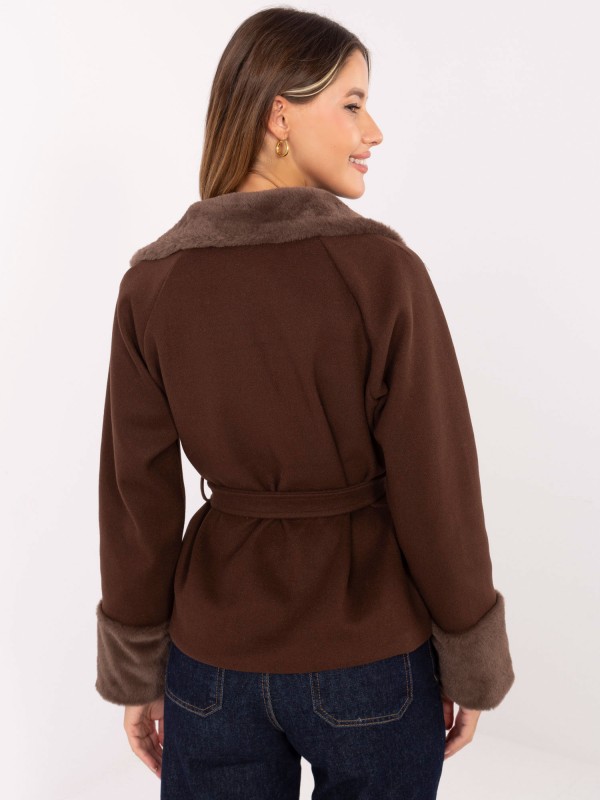 Kurtka-IT-KR-4608.05P-ciemny brązowy