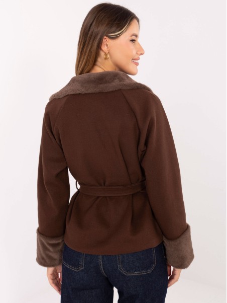 Kurtka-IT-KR-4608.05P-ciemny brązowy