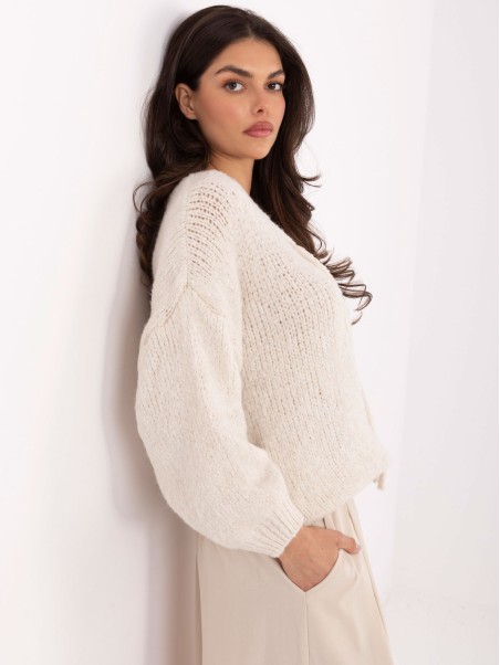 Sweter-MI-SW-0919.18-jasny beżowy
