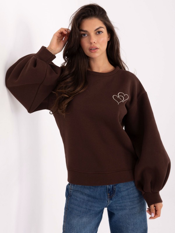 Bluza-IT-BL-H2349.65-ciemny brązowy