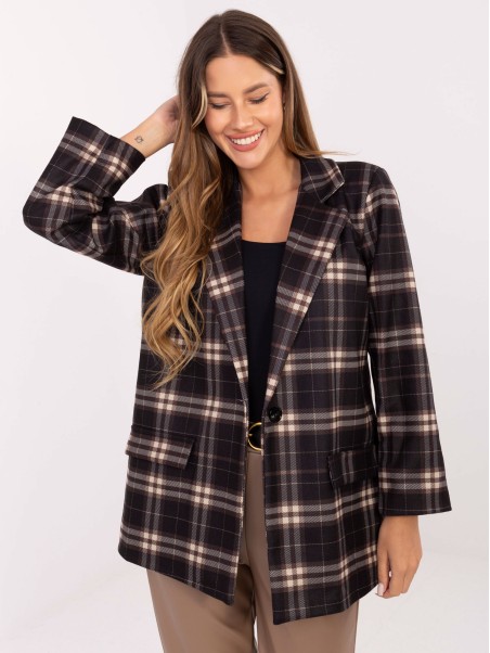 Švarkas-IT-MA-21739.16P-juoda-smėlinė