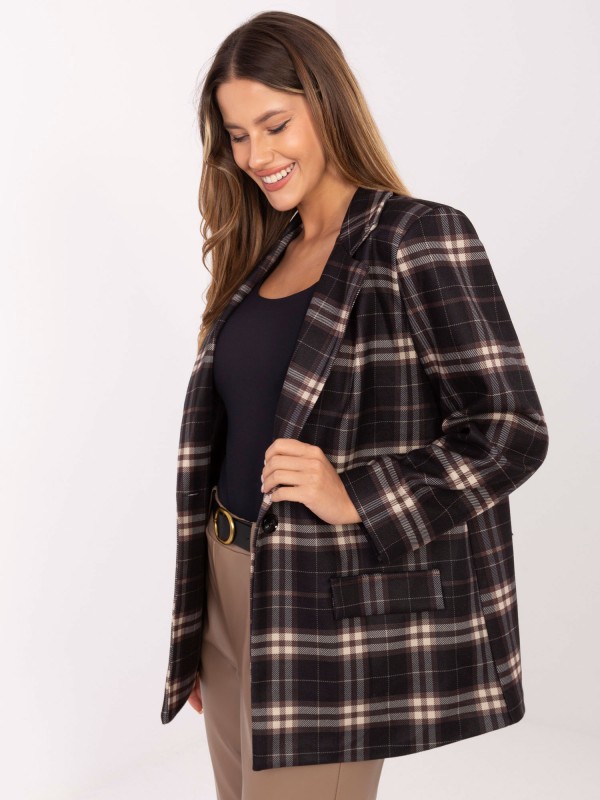 Švarkas-IT-MA-21739.16P-juoda-smėlinė Švarkas-IT-MA-21739.16P-juoda-smėlinė