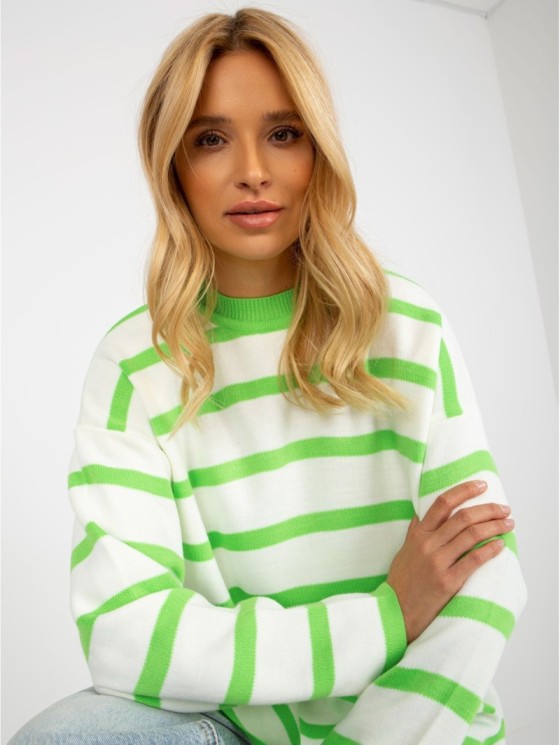 Megztinis-LC-SW-2212.97P-šviesiai žalias 2