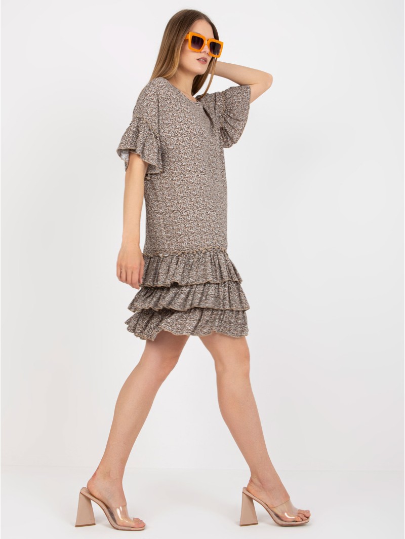 Sukienka-CHA-SK-1420.19-ciemny bezowy Sukienka-CHA-SK-1420.19-ciemny bezowy