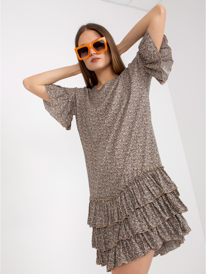 Sukienka-CHA-SK-1420.19-ciemny bezowy Sukienka-CHA-SK-1420.19-ciemny bezowy