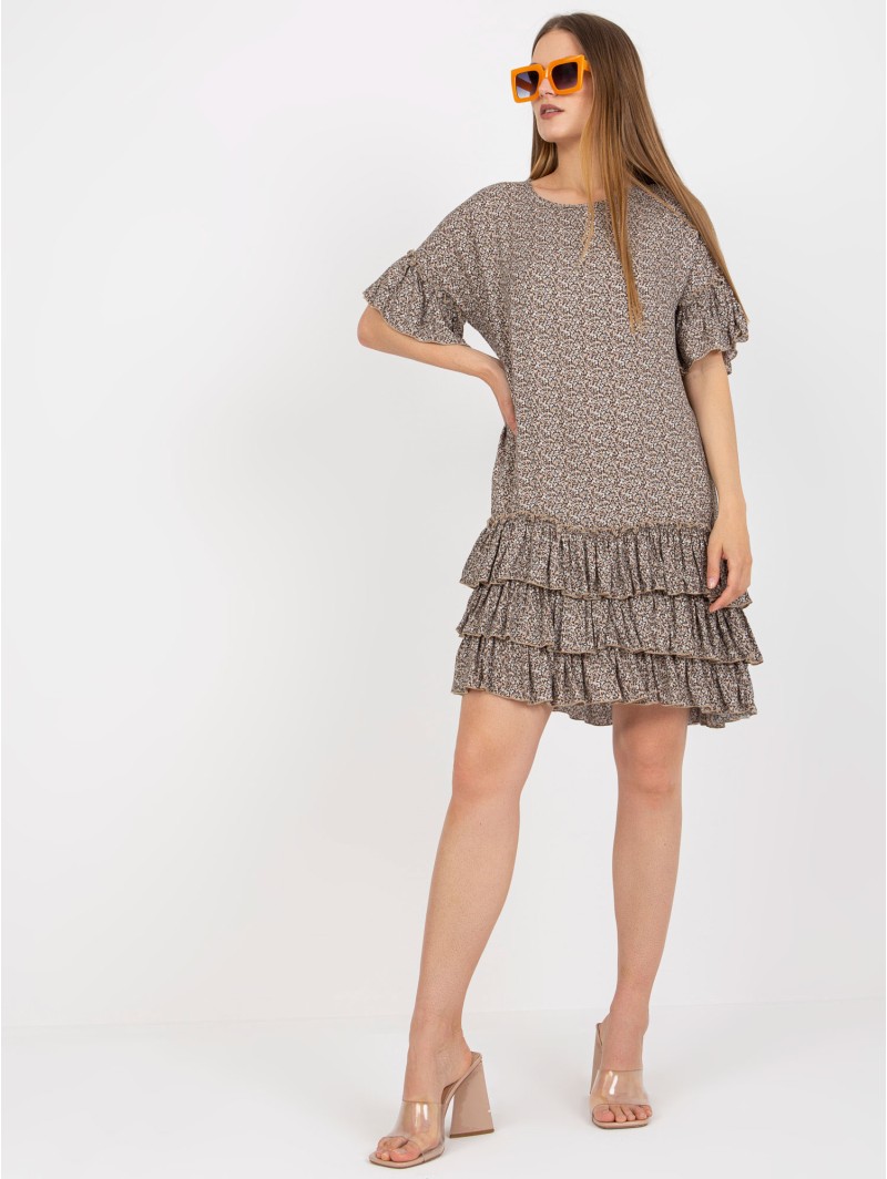 Sukienka-CHA-SK-1420.19-ciemny bezowy Sukienka-CHA-SK-1420.19-ciemny bezowy