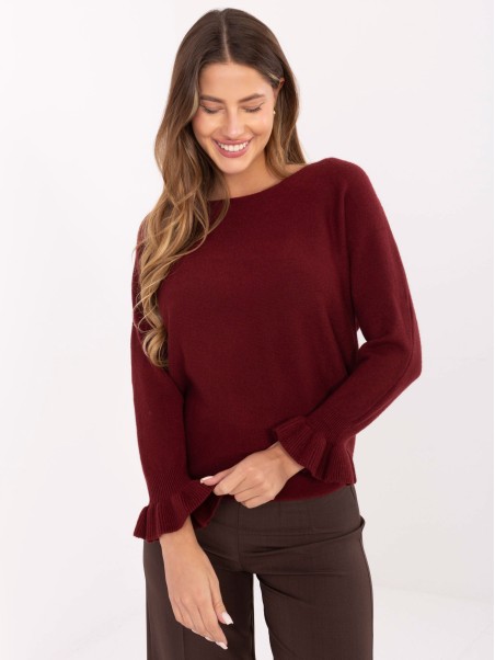 Sweter-IT-SW-99717.89-bordowy