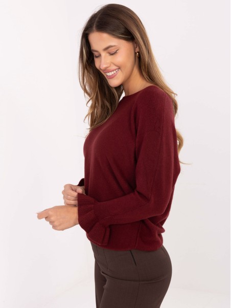 Sweter-IT-SW-99717.89-bordowy