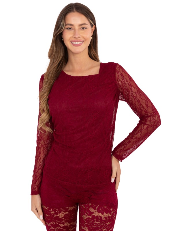 Bluzka-MI-BZ-272403.19P-bordowy Bluzka-MI-BZ-272403.19P-bordowy