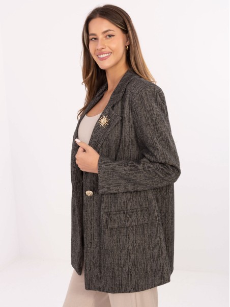 Švarkas-IT-MA-FL8315.02P-tamsiai pilka