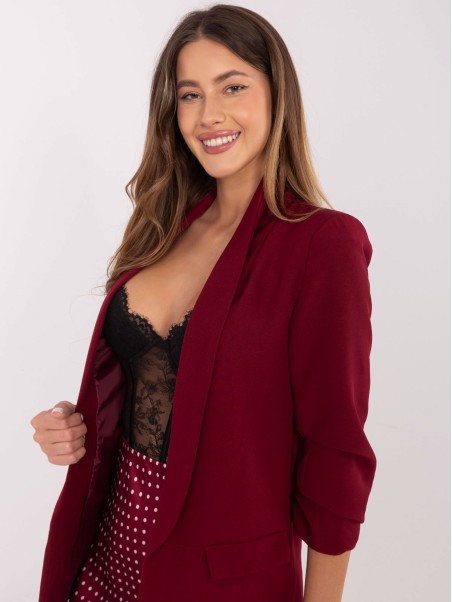 Švarkas-IT-MA-FL2766.07P-burgundiškas