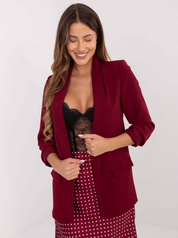 Švarkas-IT-MA-FL2766.07P-burgundiškas 2