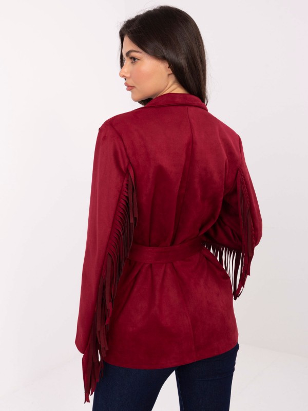 Płaszcz-IT-PL-5792.33-bordowy Płaszcz-IT-PL-5792.33-bordowy