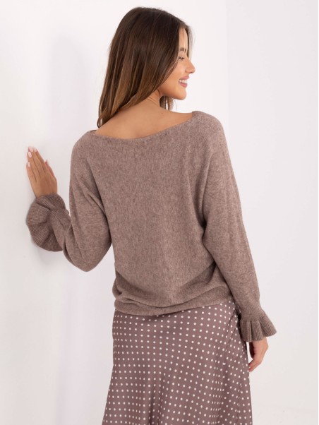 Sweter-IT-SW-99717.89-ciemny bezowy