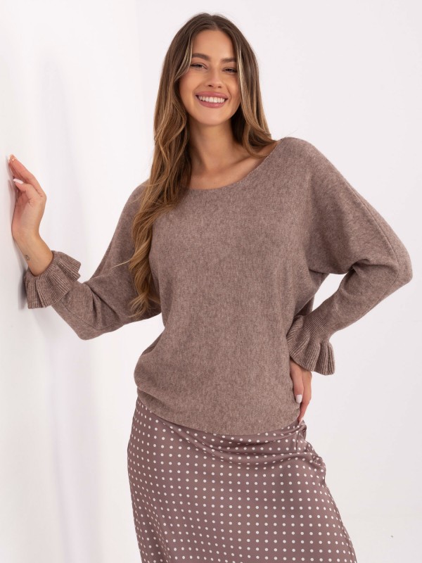 Sweter-IT-SW-99717.89-ciemny bezowy Sweter-IT-SW-99717.89-ciemny bezowy