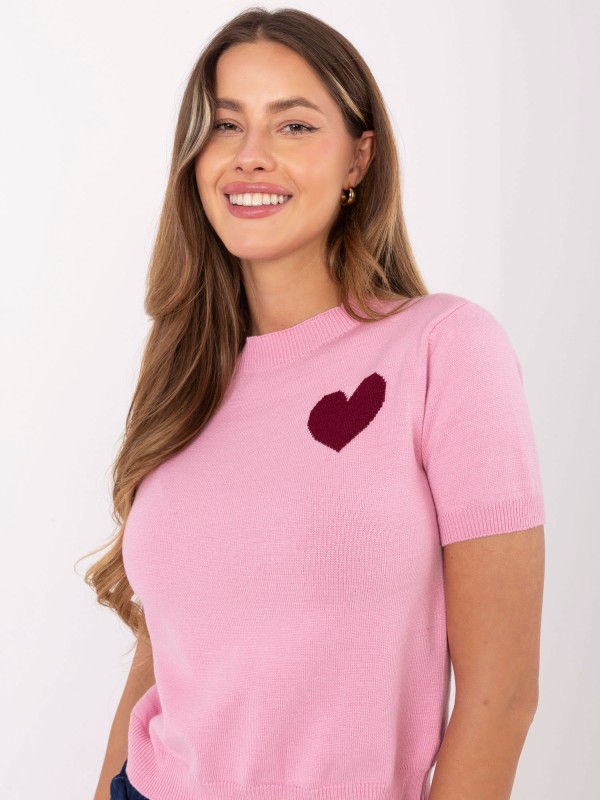 Sweter-IT-SW-93007.26-różowy 2