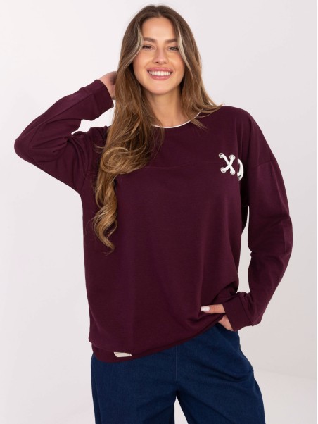 Megztinis-RV-BL-A941.58-bordo spalvos