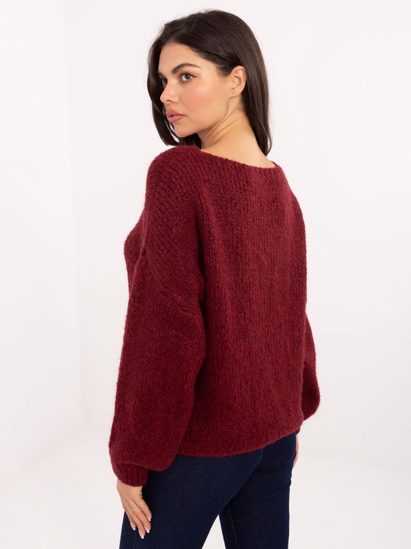 Sweter-MI-SW-0919.18-bordowy 2