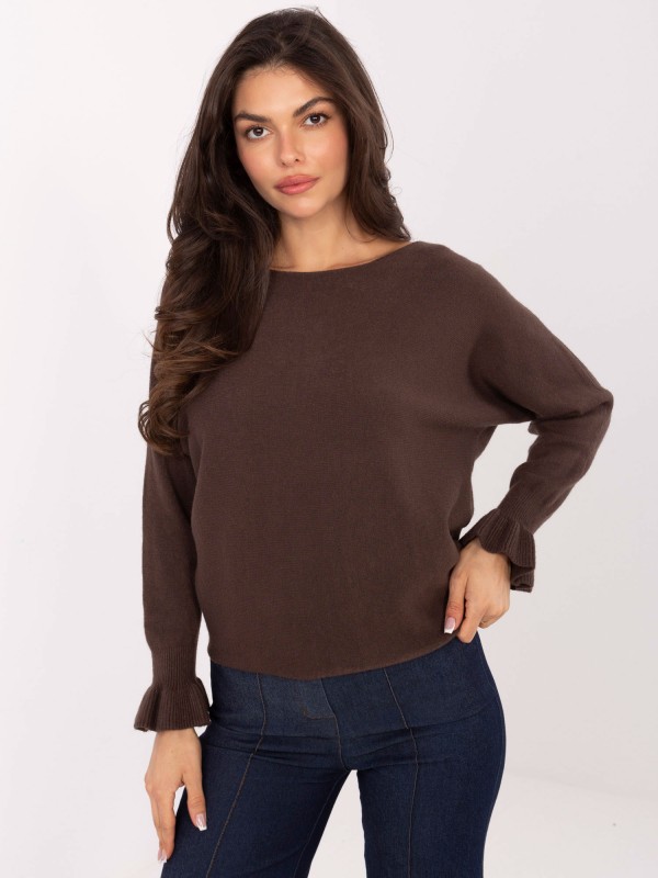 Sweter-IT-SW-99717.89-ciemny brązowy 2