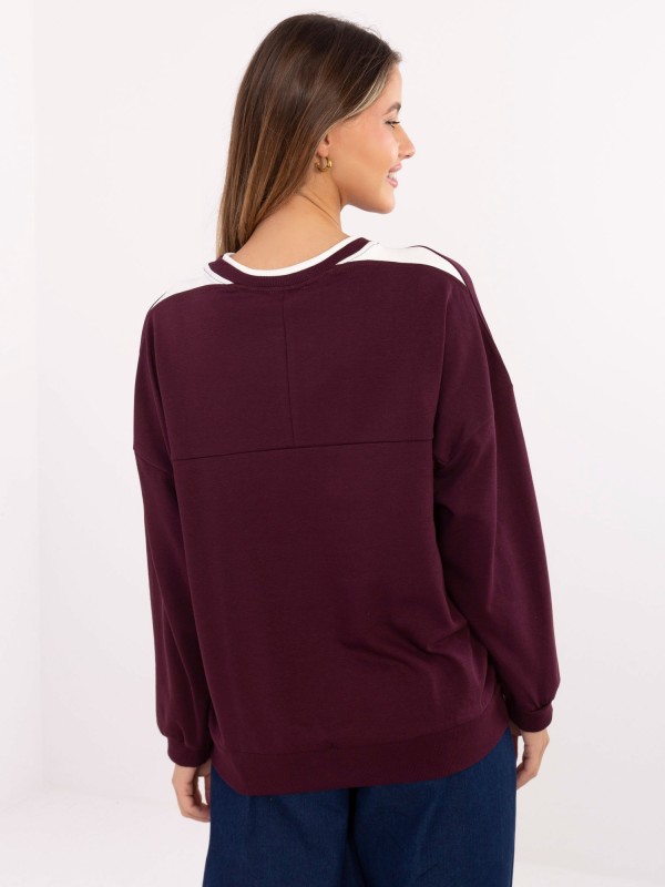 Bluza-RV-BL-A940.60-bordowy Bluza-RV-BL-A940.60-bordowy