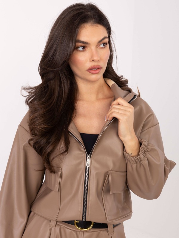 Kurtka-IT-KR-FL9729.15P-ciemny bezowy